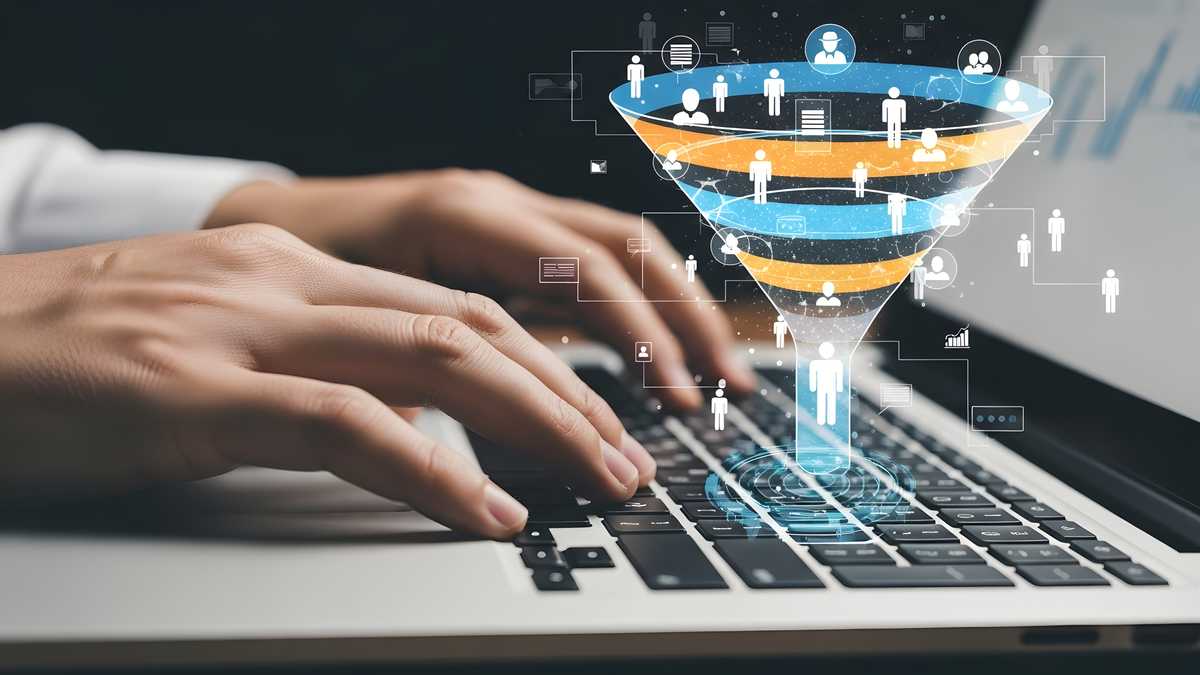 Mitgliederdaten Laptop mit Infostrudel darüber